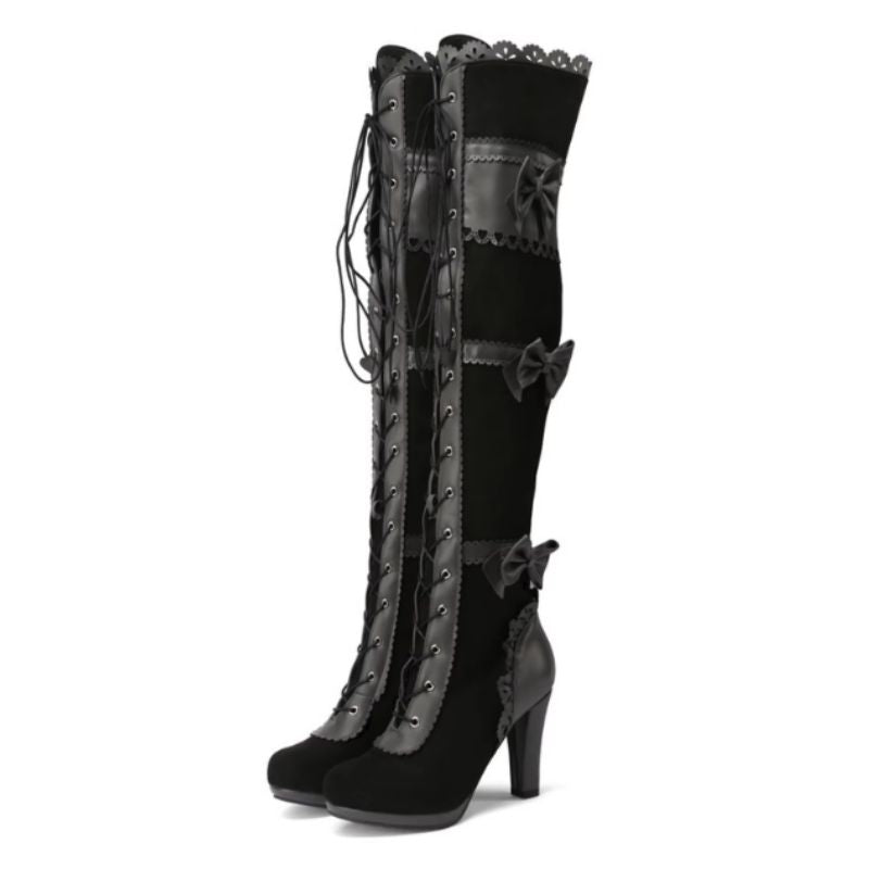 Bottes steampunk en dentelle