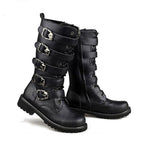 Bottes steampunk en polyuréthane pour homme