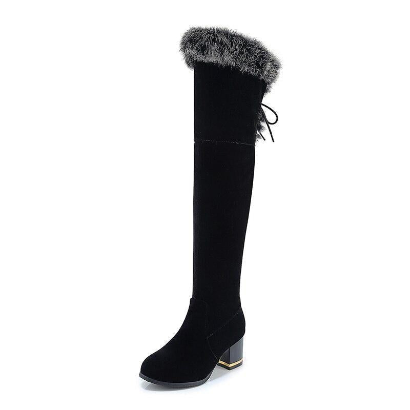 Bottes steampunk fourrées
