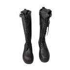Bottes steampunk pour femme en PU