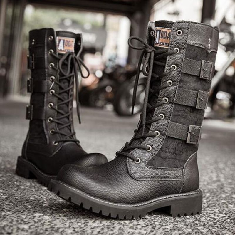Bottes steampunk pour moto