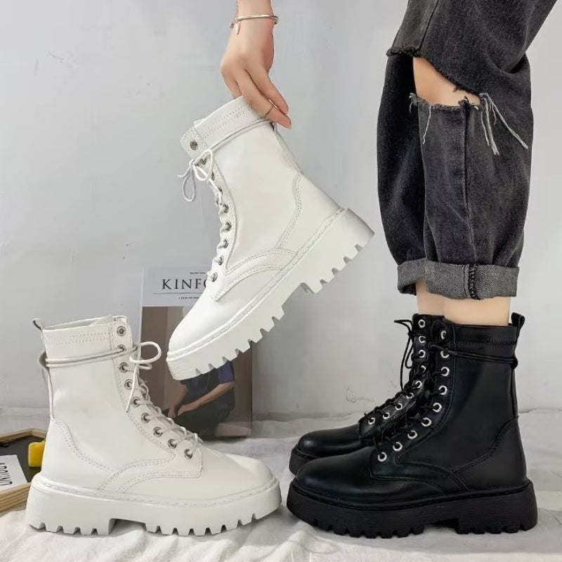 Bottines à lacets sur plateforme