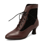 Bottines à l’allure steampunk édouardienne