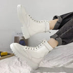 Bottines à plateforme dotées de lacets