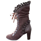 Bottines au design victorien steampunk