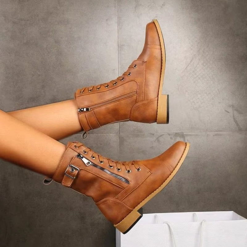 Bottines au look punk rétro