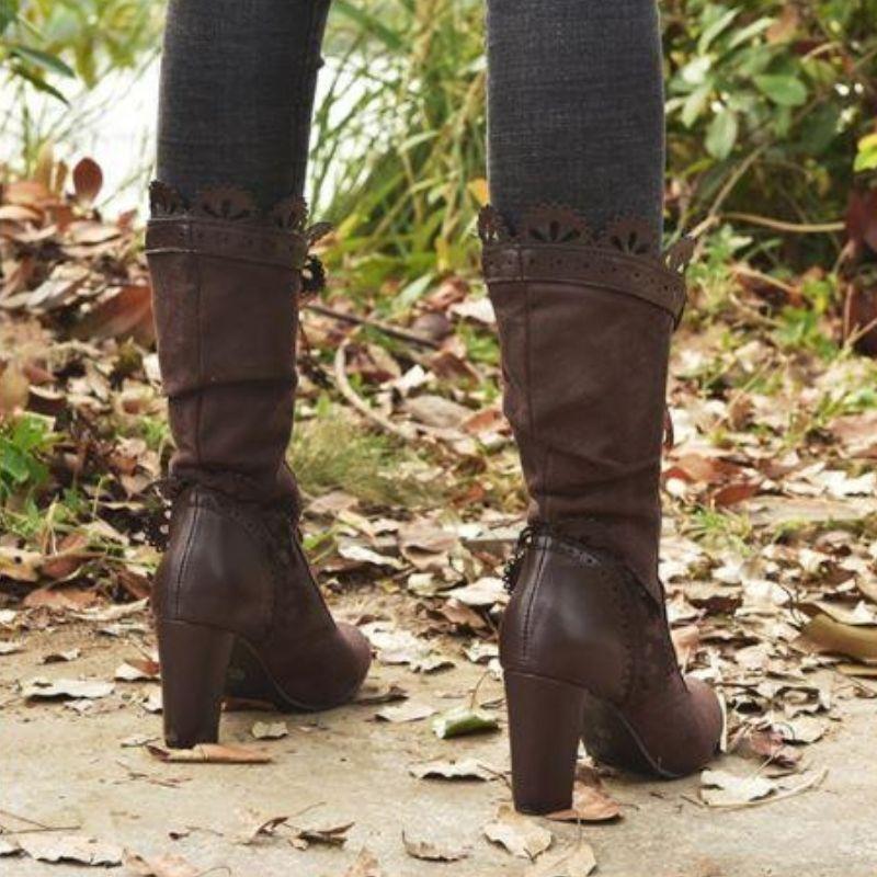 Bottines au look victorien steampunk