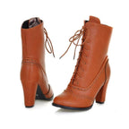 Bottines au style steampunk marron