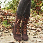 Bottines au style steampunk victorien