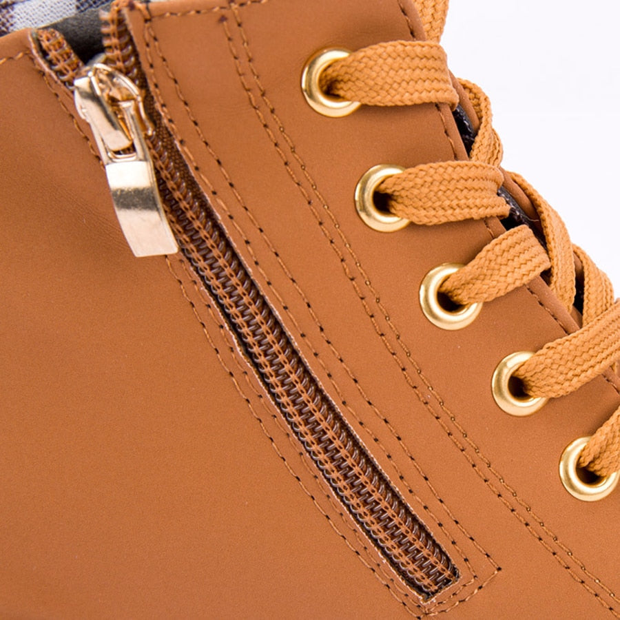 Bottines au talon carré
