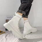 Bottines avec lacets et plateforme