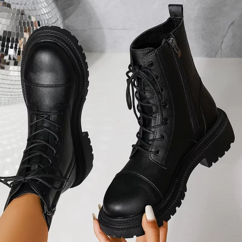 Bottines cramponnées pour femme
