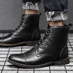 Bottines d'inspiration steampunk pour homme