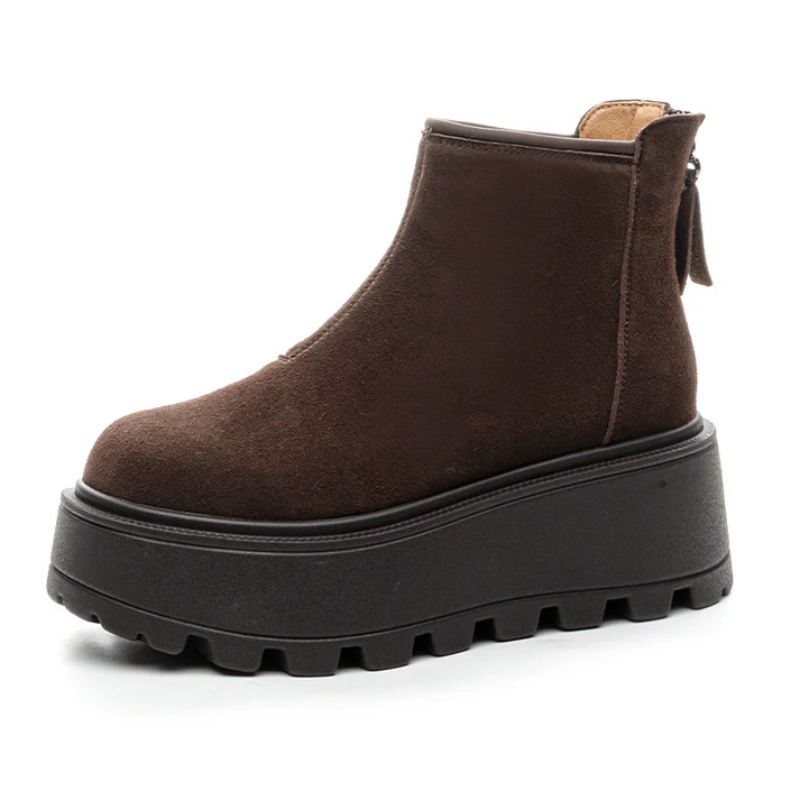 Bottines daim façon Chelsea