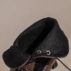 Bottines d’allure édouardienne au style steampunk