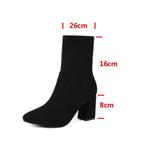 Bottines de daim avec talon