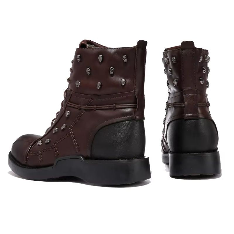 Bottines de moto marron
