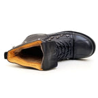 Bottines de moto pour homme en cuir