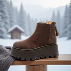 Bottines de style Chelsea en daim