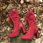 Bottines d’inspiration victorienne steampunk
