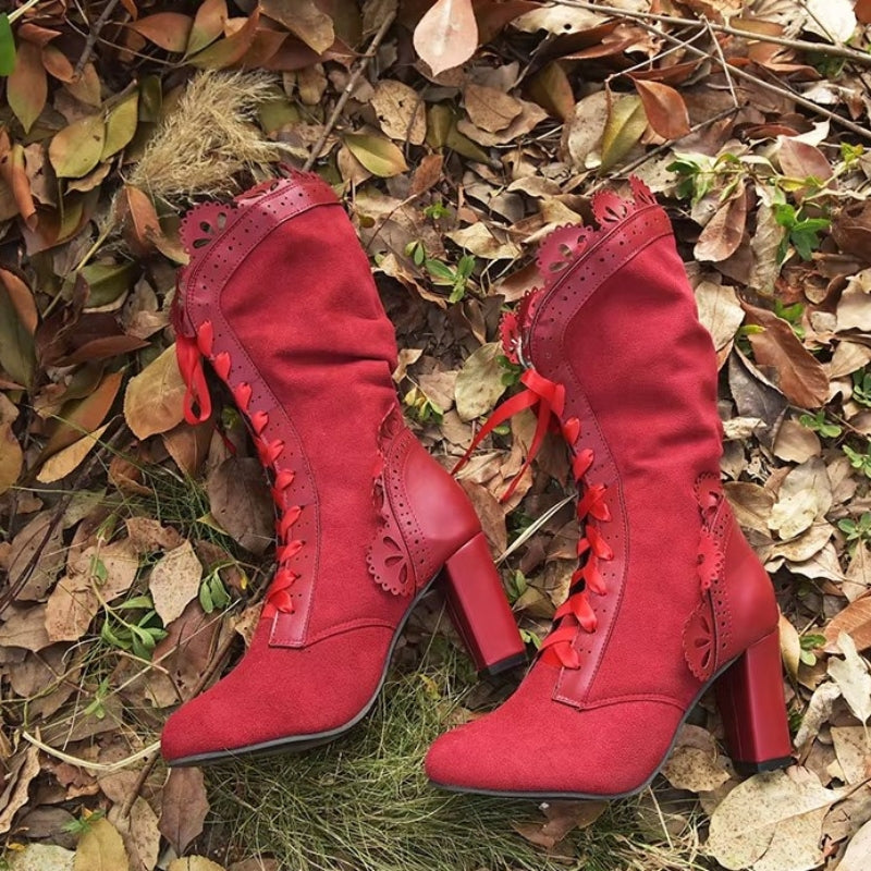 Bottines d’inspiration victorienne steampunk