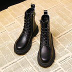 Bottines féminines esprit militaire