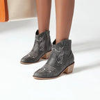 Bottines femme à l'allure western
