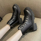 Bottines femme de style militaire