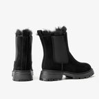 Bottines fourrées de style Chelsea