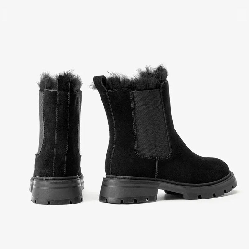 Bottines fourrées de style Chelsea
