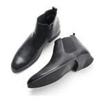 Bottines homme en PU à fermeture zippée