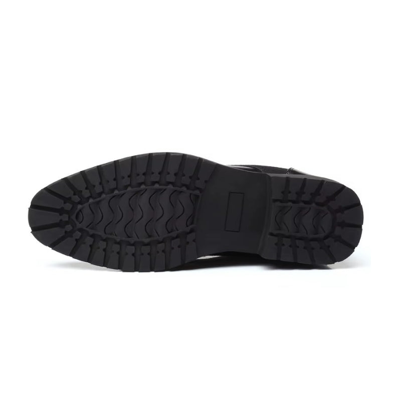 Bottines lacées noires