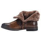 Bottines marron foncé pour homme