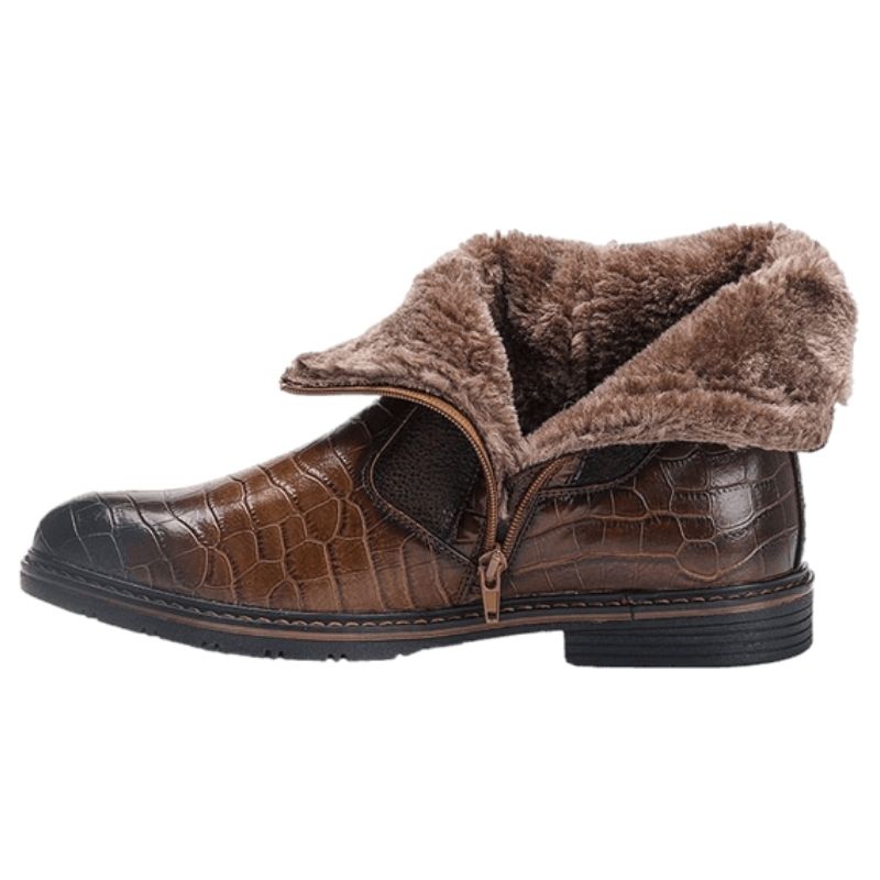 Bottines marron foncé pour homme