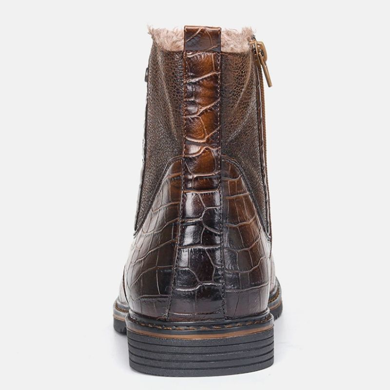 Bottines marron sombre pour homme