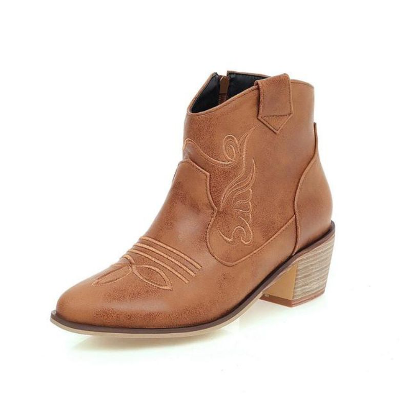 Bottines pour femme à esthétique western