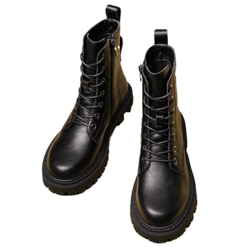 Bottines pour femme façon militaire