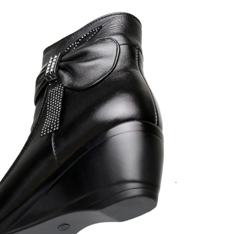 Bottines pour femme sans fermeture à lacets