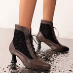Bottines steampunk à l’esthétique édouardienne