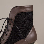 Bottines steampunk inspirées du style édouardien