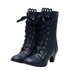 Bottines steampunk victoriennes à lacets