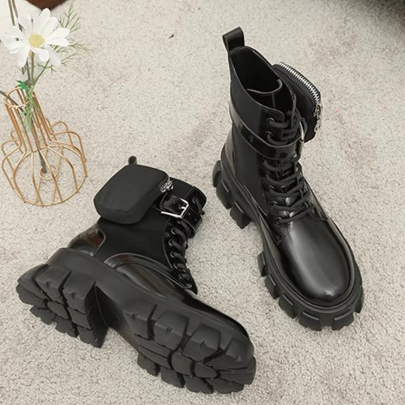 Bottines style punk pour femme