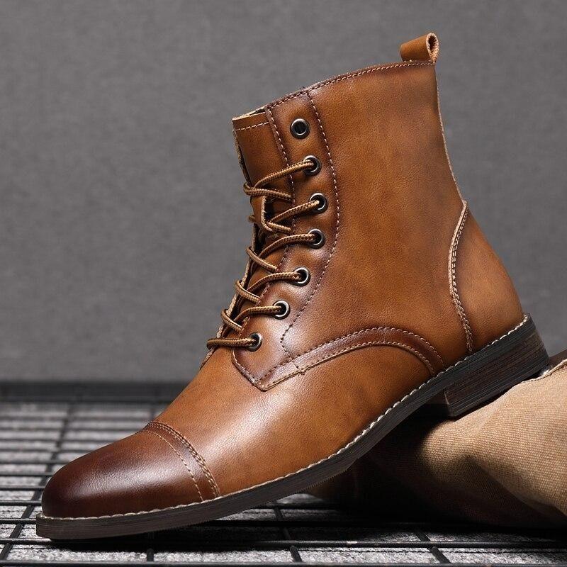 Bottines style steampunk pour homme