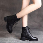 Bottines style victorien en simili