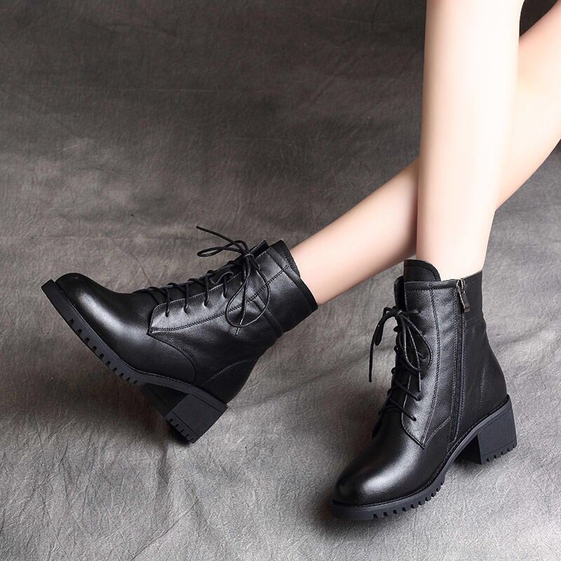 Bottines victoriennes en similicuir