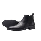 Bottines zippées en PU pour homme