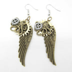 Boucles à pendants d'inspiration steampunk