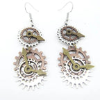 Boucles d'oreilles au format pendant steampunk