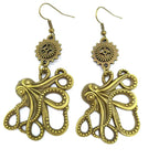 Boucles d'oreilles de style steampunk pendantes