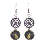 Boucles d'oreilles steampunk pendantes